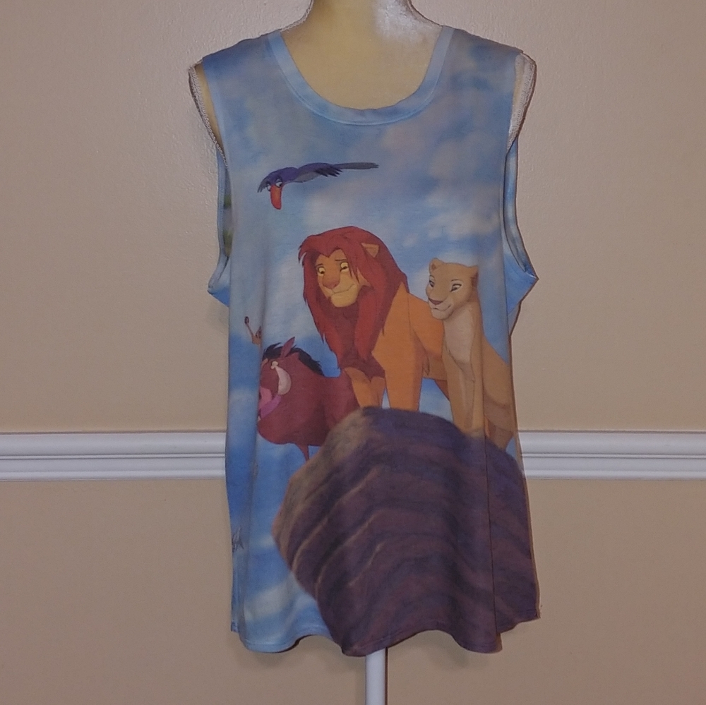 Disney Lion King Chiffon Back HiLo Tank top